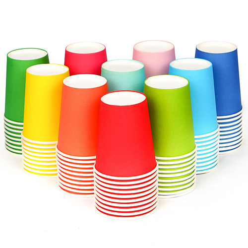 加厚手工创意材料彩色纸杯幼儿园早教创意美术儿童diy一次性纸杯