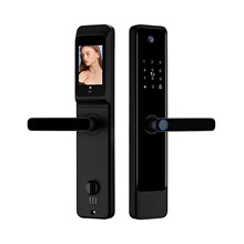 智能锁可视猫眼半自动涂鸦远程电池久家用防盗门锁别墅木门指纹锁