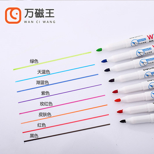 Reliable blackboard pen, black water-based erasable children's durable colorful chalkboard marker, writing pad, writing pen