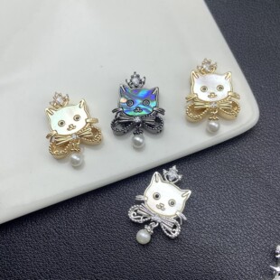 ��ɫ�ɐ�Kittyؐĸ؈���Ƕ�ʯ�ʹڵ����������DIY�Ʒ���
