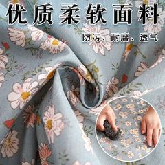 Canvas anti-dust work apron with belt, home kitchen cooking dish oil-resistant long-sleeved apron wholesale