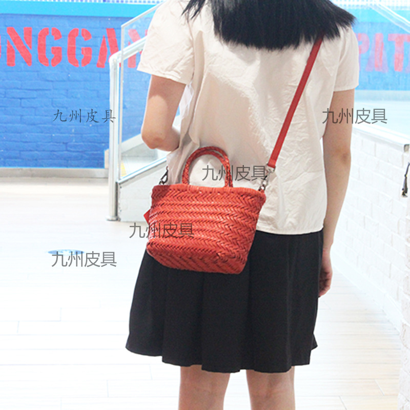 Japanese And Korean Style Woven Bag For Women - Summer Beach Vacation Small Shoulder Bag, Versatile Fashion Handheld Basket, Single Shoulder Crossbody Bag