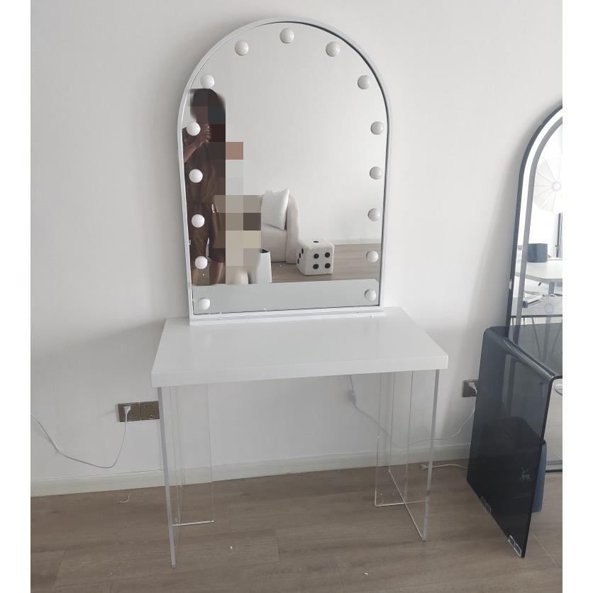 화이트 테이블 120*50*80+80*110 아치거울