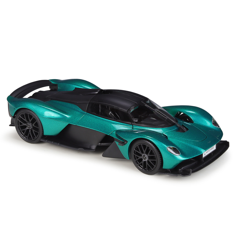 MEICHI 그림 1:18 ASTON MARTIN VALKYRIE 시뮬레이션 합금 자동차 모델 플렉시 유리 디스플레이 박스
