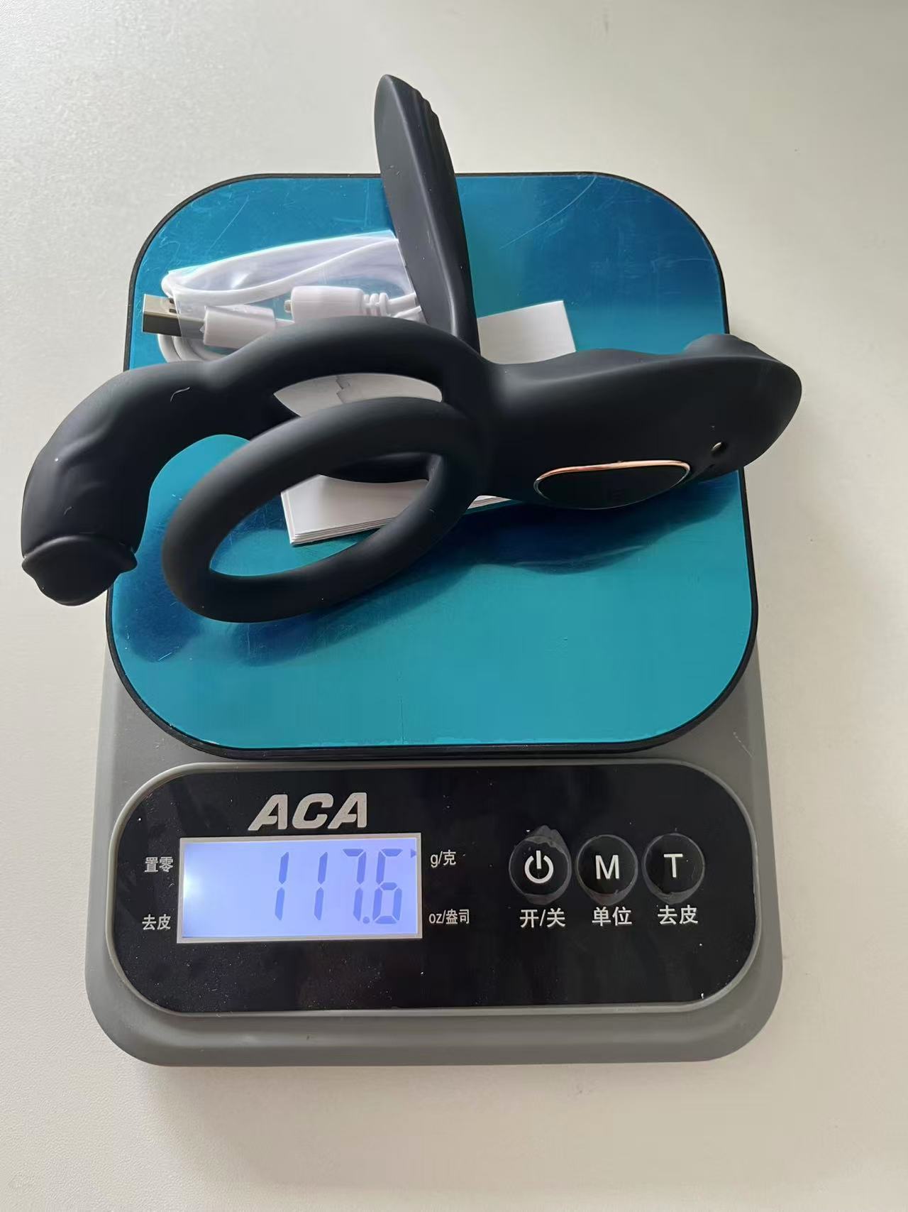 App-Controlled Vibrating Lock Ring with Remote, Dual Rings, Liquid Silicone, Prostate Toy — detail image 7