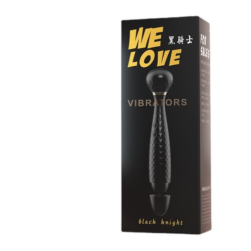 Laile Black Knight Vibrator Mushroom Head Vibrator Double-Headed AV Massager Female Masturbation Adult Products Vibrator