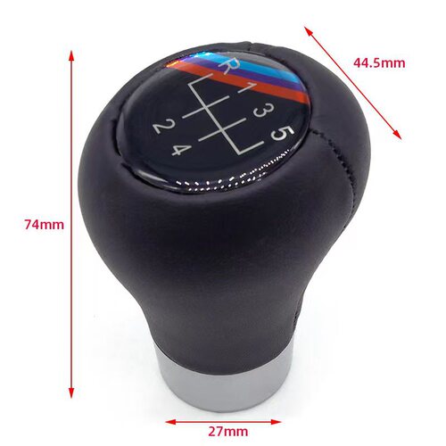 Suitable for BMW 5 7 Series Leather Wrapped Gear Lever Cover Shift Knob Shift Lever Automotive Accessory