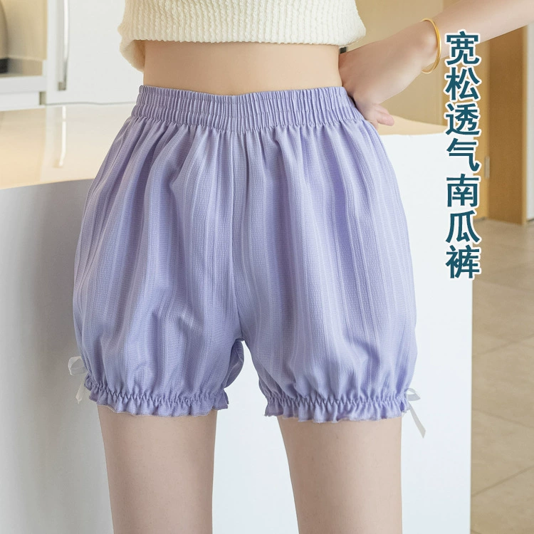 Широкие брюки-леггинсы для женщин, летние дышащие, не просвечивающие, свободные защитные шорты, в стиле Лолита, можно носить на выход, брюки-фонарики.