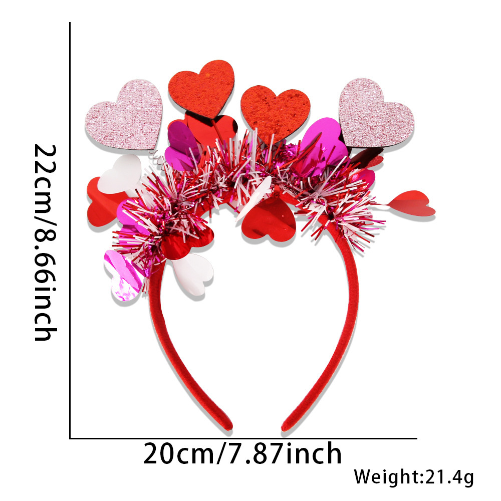 Europa y América nuevo estilo de un solo partido decoración diadema accesorios para el cabello bar decoraciones del Día de San Valentín amor diadema cabeza hebilla props