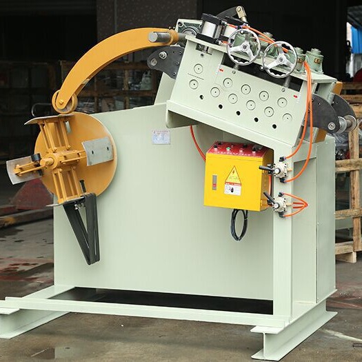 供应特殊厚板型料架整平机  二合一厚板放料整平机 料厚可达4.5mm