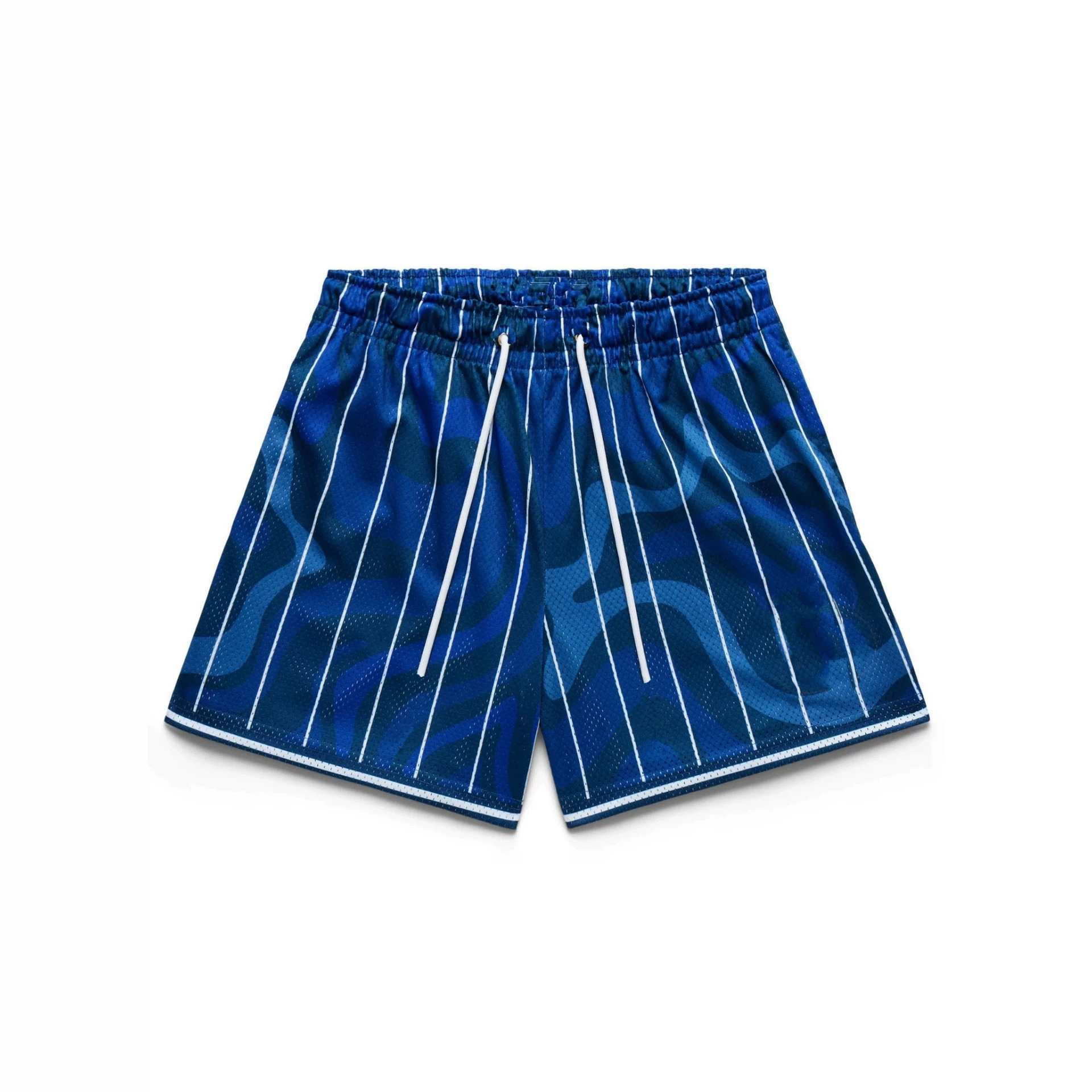 Men's casual fitness unisex sports shorts, running shorts, mesh plus-size cross-border basketball sports striped shorts