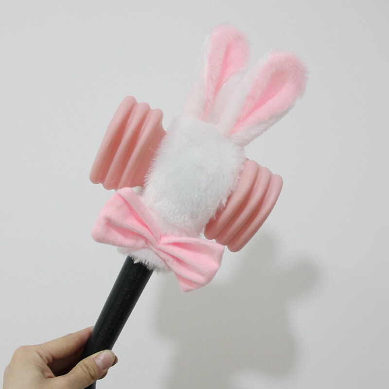 韓国PINKサポートスティックライトセット、パウダーマルチカラー、エアハンマースティックぬいぐるみセット、周辺機器、リサフラッシュスティックBLACK|undefined