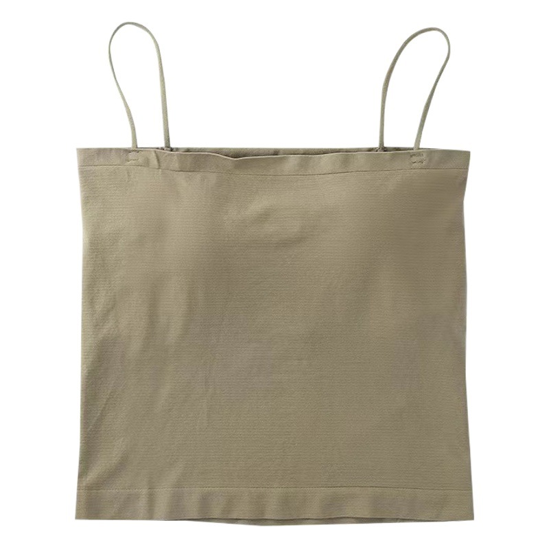 Explosive 1806 Camisole Beauty Back Fixed Cup Inner Wearing Outer Wearing Anti-walking Beauty Back Integrated Wrap Breast Tube Top Women