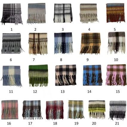 Cross-Border Popular Scarf for Autumn and Winter, High-End Faux Cashmere, Colorful, Warm, Versatile Shawl, Stylish Neck Warmer, Export