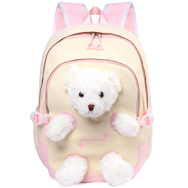 Catuones animadas lindas osos de peluche niñas mochila de viaje al aire libre de gran capacidad mochila escolar para estudiantes de primaria mochila ligera