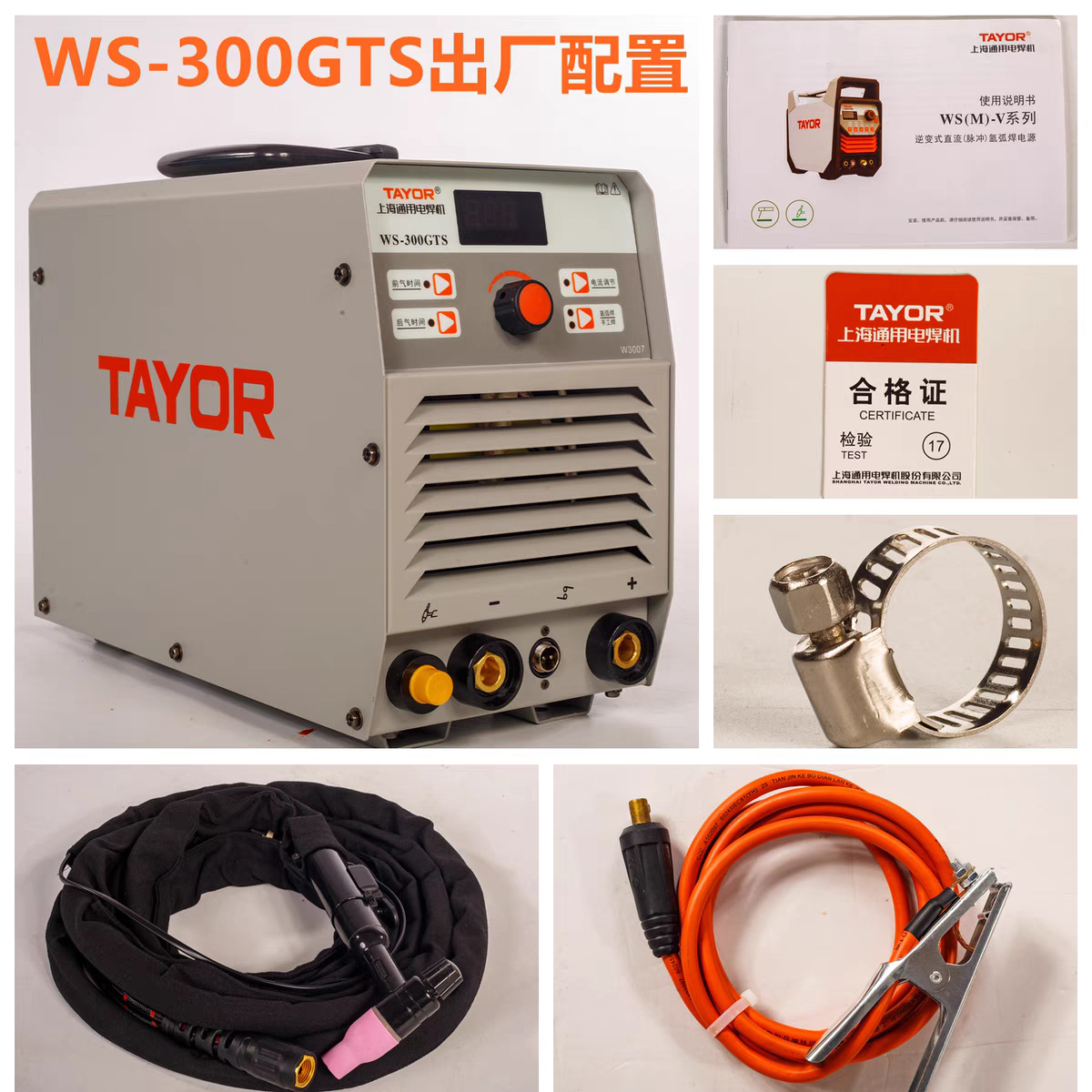 上海正品通用便携式氩弧焊机WS-300GTS(图）双电压氩弧焊带手工焊
