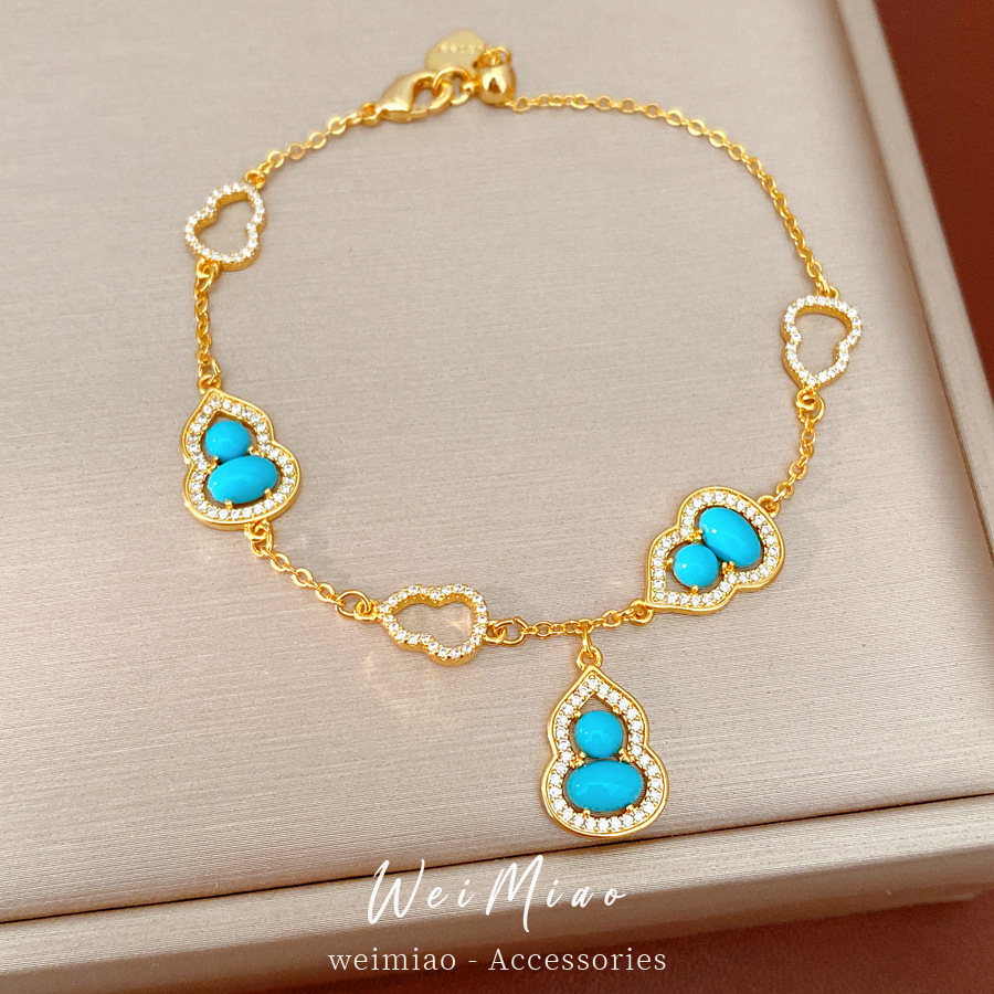18k oro real pulsera de extracción de piedra de silicio pulsera ligera de lujo nicho pulsera sensación de alta calidad joyas de mano exquisitas