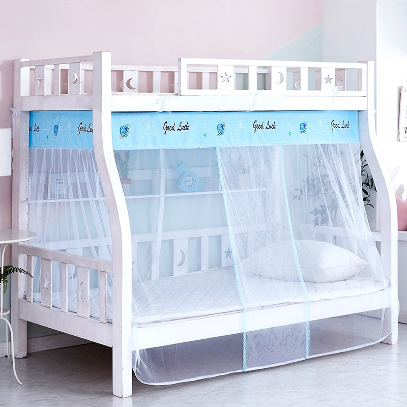 Bunk Bed 1.5m Upper and Lower Bunk Trapezoidal Bunk Bed 1.2m High and Low Kidsren's Bed 1.35 Household Bunk Bed Mosquito Net