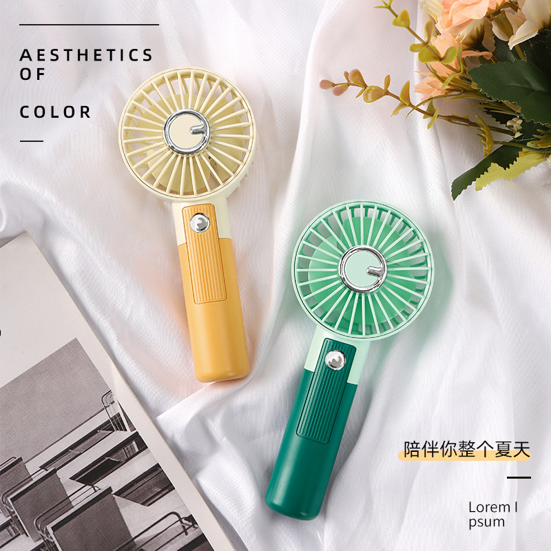 2022新款手持电风扇便携小风扇usb充电风扇随身户外静音桌面风扇