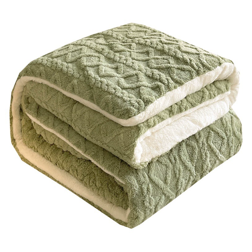 Трансграничное зимнее одеяло из овечьей шерсти, утолщенное одеяло из флиса с тафтовой основой, теплое одеяло для общежития, хлопковое постельное белье.