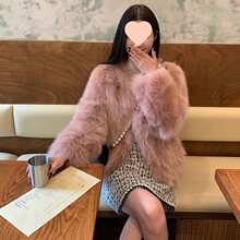 春夏新款托卡仿狐狸毛皮草女网红年轻时尚韩版冬短款毛毛外套