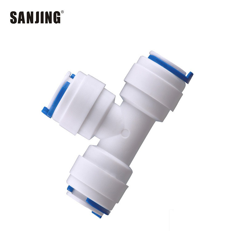 706 conector de tubería de tres puntos máquina ro comercial T-tipo y-tipo conector de tres vías purificador de agua de 3 puntos de tres vías conector de enchufe rápido