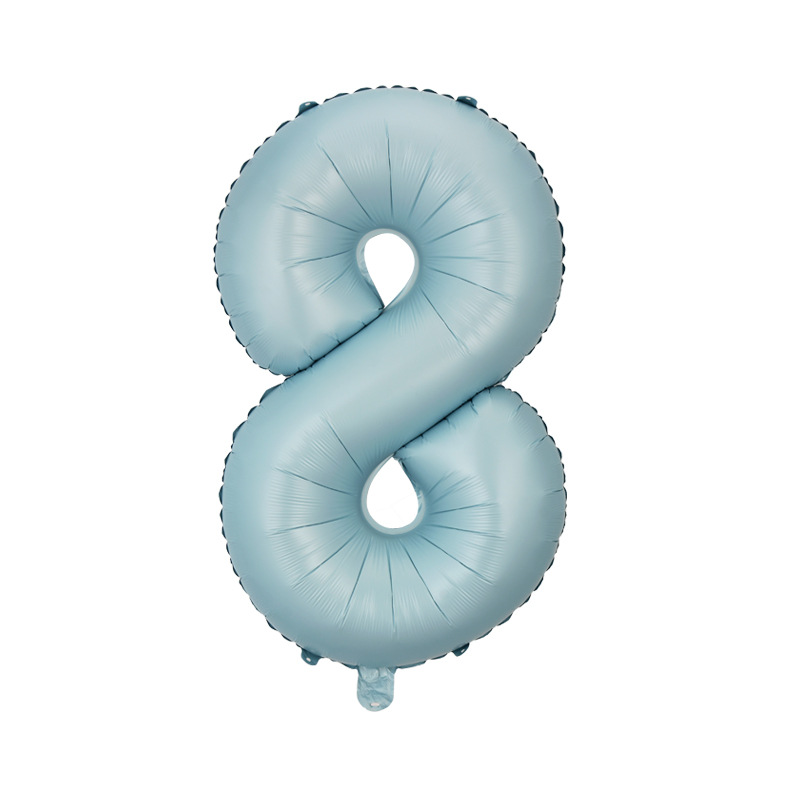 Versión americana verde digital flotante vacío globo de película de aluminio 32 pulgadas oro medio globo digital 34 pulgadas globo decoración al por mayor