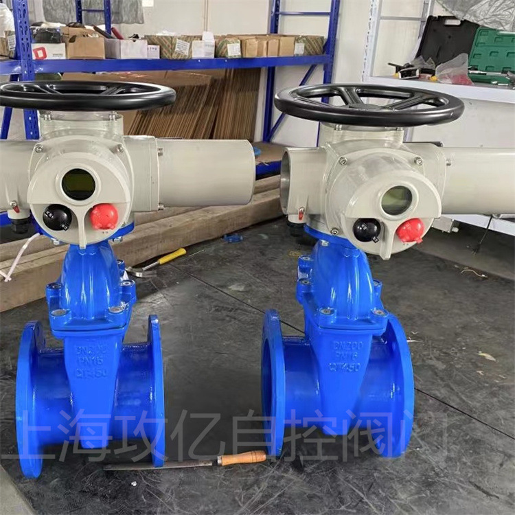 智能型电动法兰闸阀Z945X-10Q软密封闸阀 暗杆软密封闸阀球磨铸铁