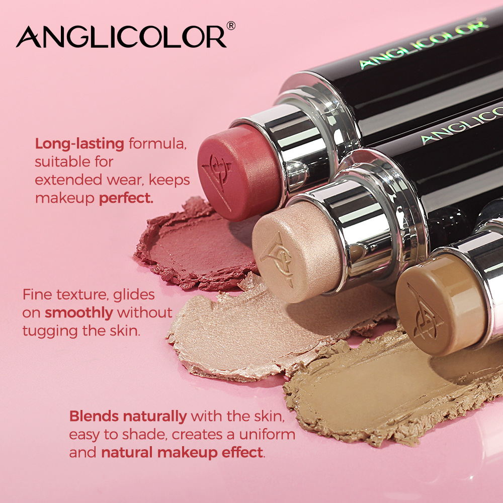 Fard de obraz pudră popular cu luciu intens, stick pentru repararea feței, fard de obraz cu perle, cremă, fard de obraz pudră mată monocromă, stick pentru fard de obraz_voghion.com