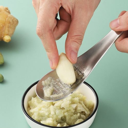 304 Stainless Steel Baby Food Grinder — Thickened Mashing Spoon for Baby & Infant Weaning, Ideal for Wasabi, Ginger, and Fruits