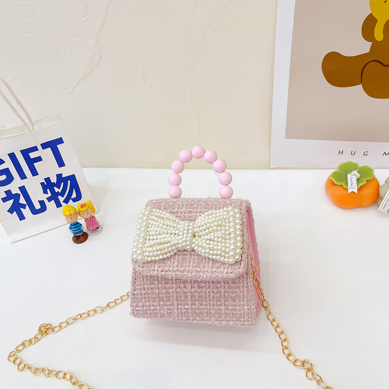 Estilo coreano princesa bolsa de mensajero mini bebé estilo occidental Chanel estilo cadena bolsa pequeña bolsa cuadrada conejito de dibujos animados bolsa de hombro