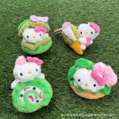 现货日系寿司Kitty系列瑞士卷甜甜圈马卡龙冰淇淋KT毛绒玩偶挂件