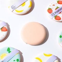 拉美拉 小清新水果氣墊粉撲 乾濕兩用非乳膠粉撲 化妝面撲 A80089