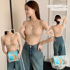 贴身粉底液内衣6609#无痕隐形无钢圈聚拢舒适软支撑文胸轻奢盒装