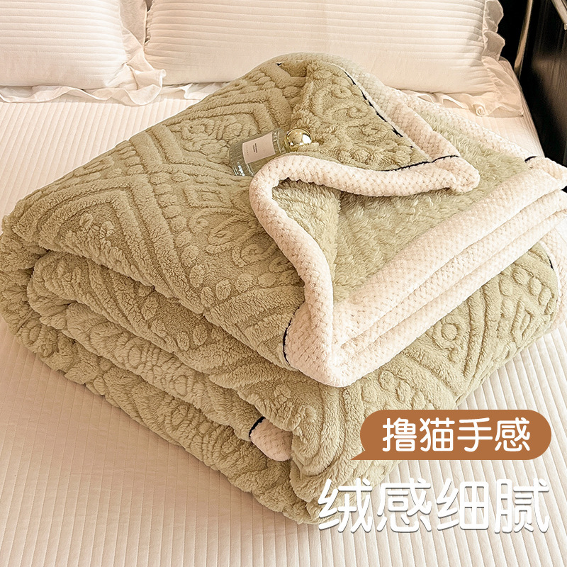 Mantras de invierno sábanas de lana gruesa edredón de coral seda de sofá manta de siesta de oficina manta de cama
