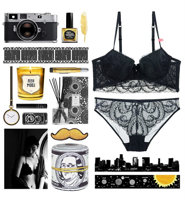 New Sexy Feather Series Bra Set for Women Gathering Beautiful Curve Cotton Cup_voghion.com