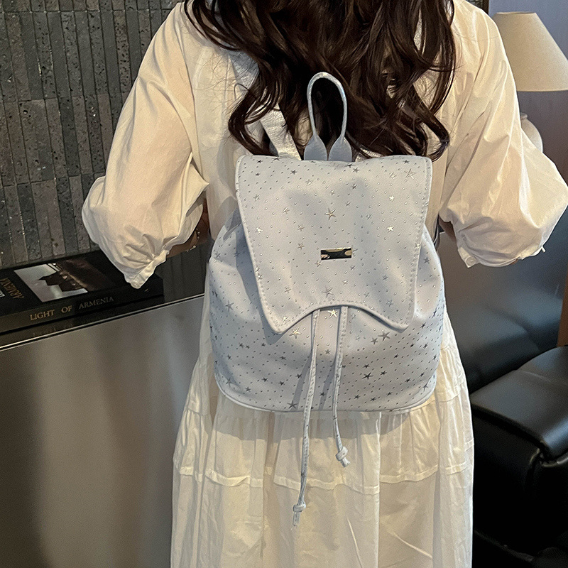 Mochila de gran capacidad para mujeres dulces 2026 nuevo estilo coreano versátil mochila de estudiantes nicho mochila portátil