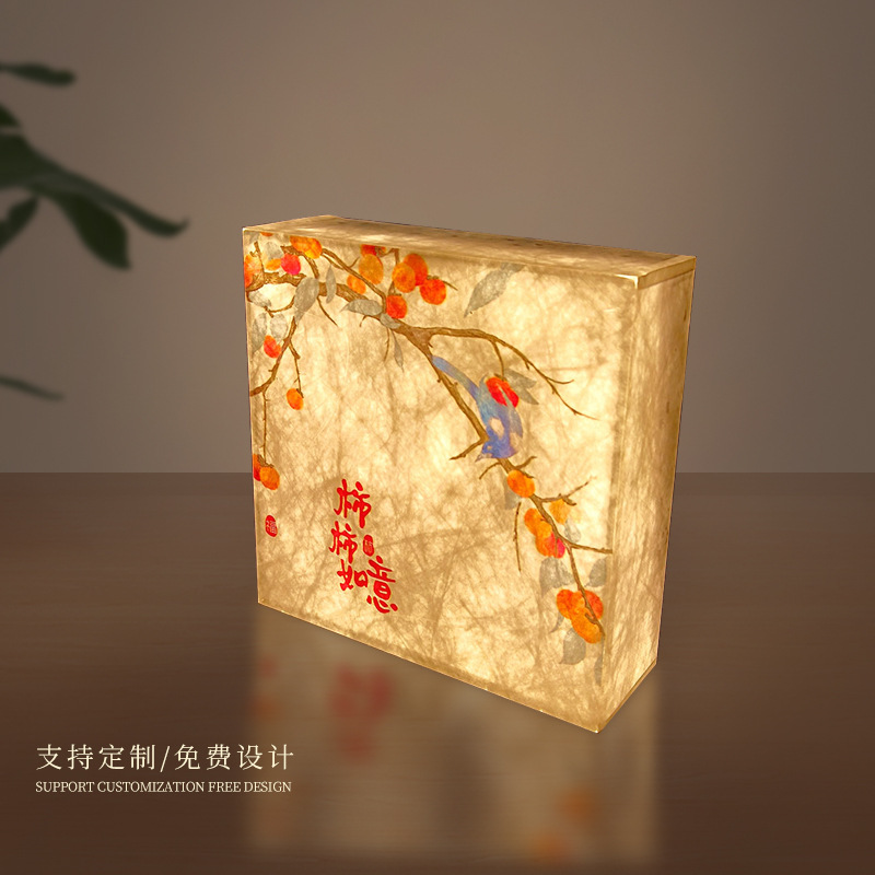 新中式创意亚克力杜邦纸氛围感茶楼酒店发光门牌民宿灯箱网红展示