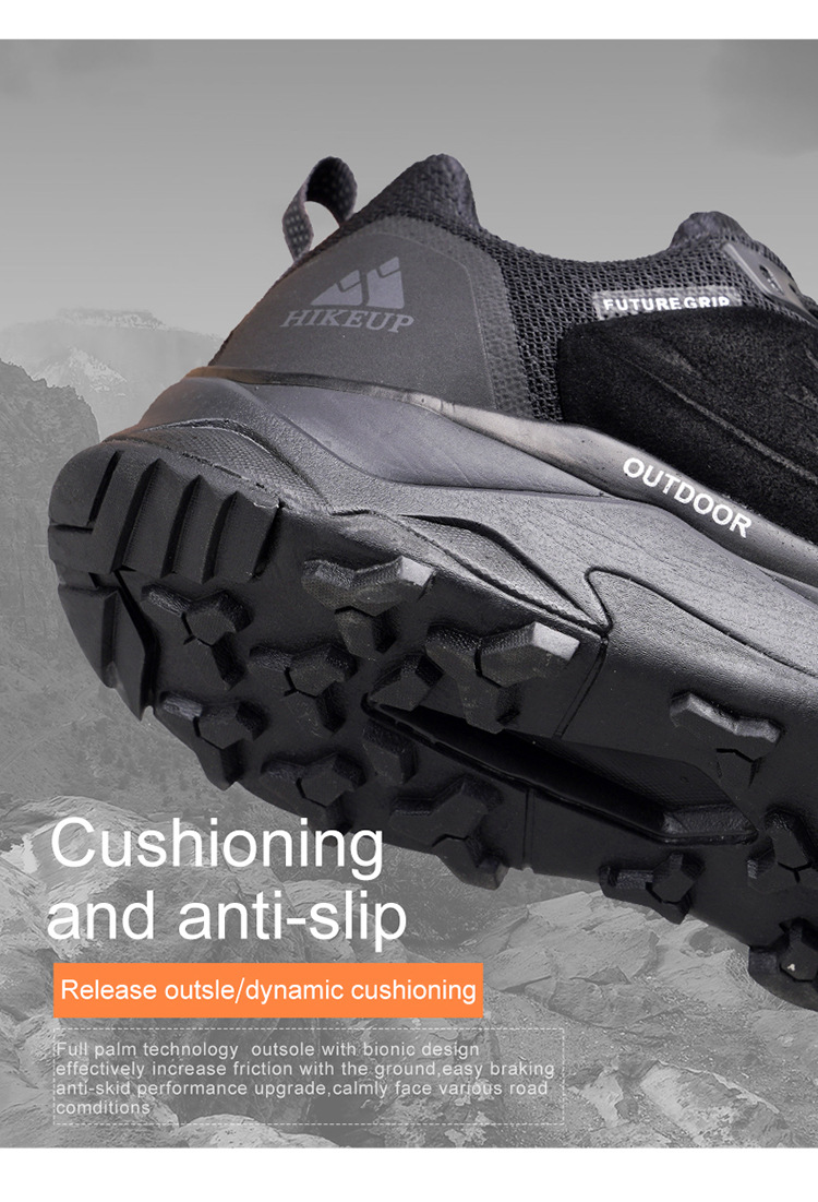 ShoeGlobe ShoeGlobe Outdoor Professional Hiking Men's Trail Running Travel Waterproof Non-Slip Lightweight Trekking Low-Cut Casual Shoes_voghion.com