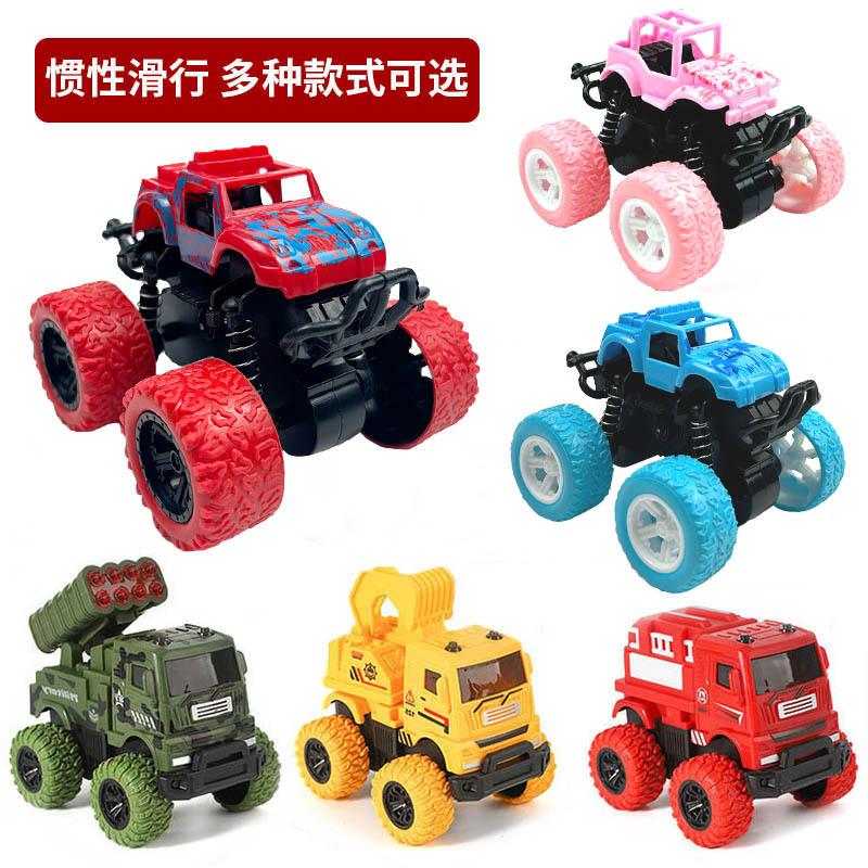 Celebridad transfronteriza de internet juguete infantil tracción en las cuatro ruedas truco de inercia vehículo todoterreno modelo niño juguete puesto de coche regalo de juguete