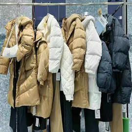 名妹专柜品牌系列货25冬季大牌OL商务大码女装鹅绒服品牌尾货外贸