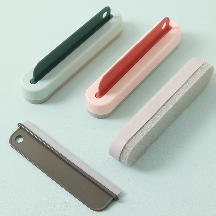 Limpieza y raspado de vidrio, espejo de baño creativo, limpieza de paredes, cepillo de raspado, raspado dos en uno, placa de agua, artefacto de ventana