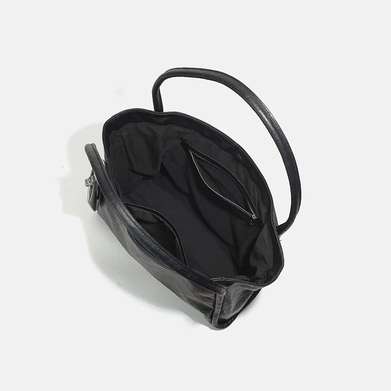 (Cross-border trading), small design black capacious one-shoulder bag