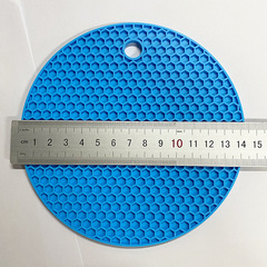 Silicone Honeycomb Mat, Round Placemat & Coaster, Silicone Bowl Pad, Silicone Heat-Resistant Mat, Small Size