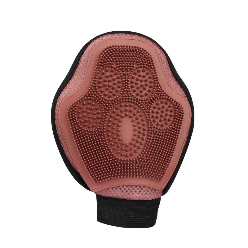 Guantes de limpieza de gatos y mascotas Guantes de masaje de aseo para mascotas Cepillo de masaje de baño para perros y gatos