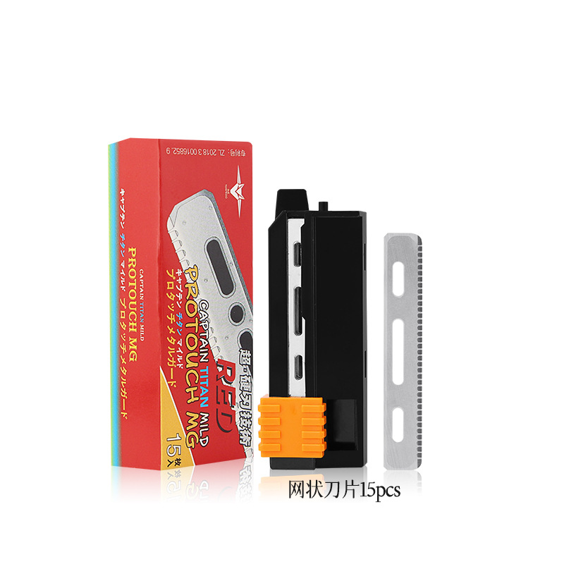Venta al por mayor hoja de afeitar a la antigua afeitadora de afeitar afeitado ceja recorte de una sola cara hoja afilada