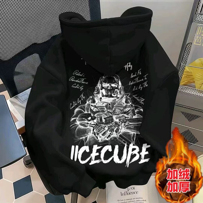 Red Wolf Erosion Gold Rose Delta Force Heavyweight Printed Hoodie, Fleece-Lined, Long-Sleeve, Trendy Autumn/Winter Outerwear for Men and Women Red Wolf Erosion Gold Rose Delta Force Heavyweight Printed Hoodie, Fleece-Lined, Long-Sleeve, Trendy Autumn/Winter Outerwear for Men and Women