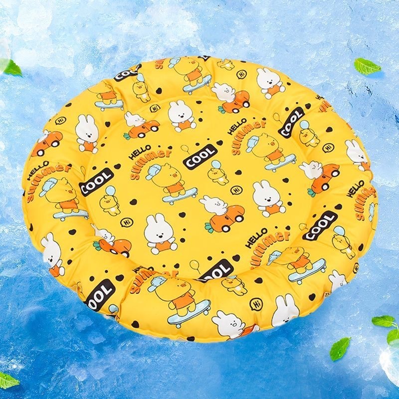 犬と猫の睡眠マット、厚みのある丸い夏用アイスマット、ユニバーサル傷つきにくい大型犬ゴールデンレトリバー猫アイスネストクロスボーダー卸売|undefined