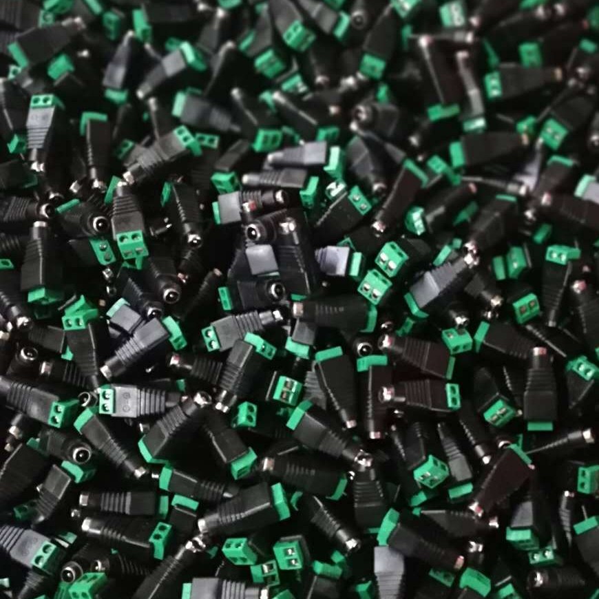 工厂直销  5521   DC母头 电源绿色插头   视频接头