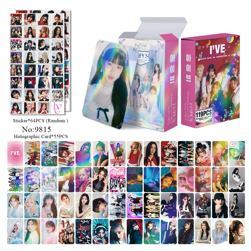 New Model Exclusively for Foreign Trade: 124 Holographic Cards, Total Chain Gidle Str Bptwice Celebrity Merchandise Lomo Small Cards